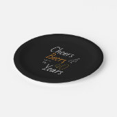 応援とビール40歳の誕生日 ペーパープレート (アングル)