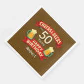 応援とビール50年のハッピーバースデー名 (コーナー)