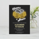 応援とビール50年招待状ネオン 招待状 (スタンド正面)