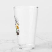 応援とビール50誕生日漫画 タンブラーグラス (左)