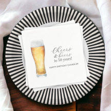 応援とビール50th誕生日パーティー