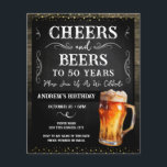 応援とビール50th Birthday Party Budget<br><div class="desc">応援とビール誕生日招待状。パーソナライズする簡単。すべての文字は調整可能で、簡単は独自のパーティーニーズに合わせて変更できる。黒板と素朴な木材の背景の要素。おもしろいシャルボードは渦巻き旋回し、繁栄する。水色ビールマグ。招待状だ。バーまたはバックヤードBBQ誕生日デザイン。年齢は、単に文字を変更。</div>
