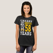 応援とビール58年ビール飲み58年 Tシャツ (正面フル)