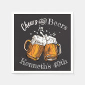 応援とビール60位40位50位30位21位 スタンダードカクテルナプキン (正面)