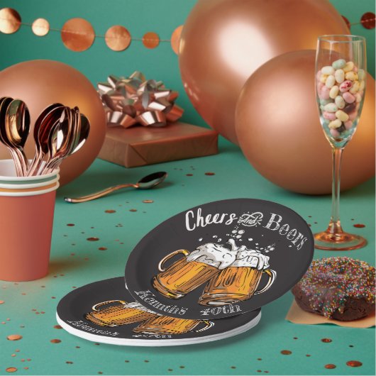 応援とビール60位40位50位30位21位 ペーパープレート (複数)