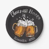 応援とビール60位40位50位30位21位 ペーパープレート (正面)