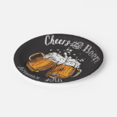 応援とビール60位40位50位30位21位 ペーパープレート (アングル)