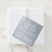 応援とビール60歳の男性の誕生日エレガント フェイバータグ (箱)