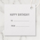 応援とビール60歳の男性の誕生日エレガント フェイバータグ (裏面)