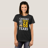 応援とビール68年ビール飲み68年 Tシャツ (正面フル)
