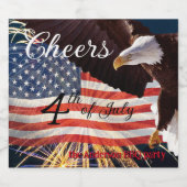 応援とビール7月4日 ビールラベル (シングルラベル)