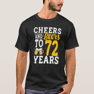応援とビール72年ビール飲み72年 Tシャツ