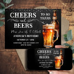応援とビール80th誕生日素朴招待状 招待状<br><div class="desc">応援とビール誕生日招待状。パーソナライズする簡単。すべての文字は調整可能で、簡単は独自のパーティーニーズに合わせて変更できる。黒板と素朴な背景要素。おもしろいシャルボードは渦巻き旋回し、繁栄する。水色ビールマグ。招待状だ。バーまたはバックヤードBBQ誕生日デザイン。年齢は、単に文字を変更。</div>