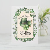 応援とビール。セントパトリックお祝いインビタ 招待状 (スタンド正面)