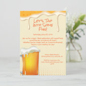 応援とビール – ビールラブのフェスティバル招待状 招待状 (スタンド正面)