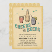 応援とビール 招待状 (正面/裏面)