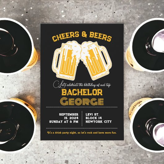 応援とビール 招待状