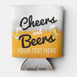 応援とビール|泡立ち冷たい冷たいビール 缶クーラー