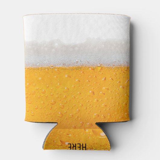 応援とビール|泡立ち冷たい冷たいビール 缶クーラー (裏面)