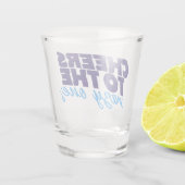 応援と一熱狂する人 ショットグラス (裏面)