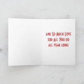 応援と愛***TWIN**このクリスマス シーズンカード (内部)