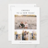 応援と正月休みの写真はがき シーズンポストカード (正面/裏面)