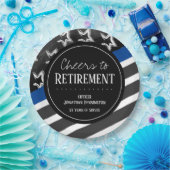 応援と退職警察官 ペーパープレート (パーティー)