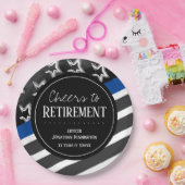 応援と退職警察官 ペーパープレート (パーティー)