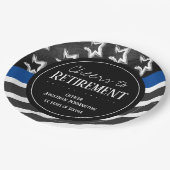 応援と退職警察官 ペーパープレート (アングル)