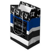 応援と退職警察官 ミディアムペーパーバッグ (正面アングル)