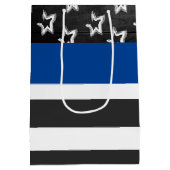 応援と退職警察官 ミディアムペーパーバッグ (裏面)