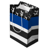 応援と退職警察官 ミディアムペーパーバッグ (裏面アングル)