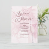 応援にワイングラスのボウタイブライダルシャワー 招待状 (スタンド正面)