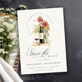 応援に愛するワインレッドイエローフローラ結婚 セーブザデート