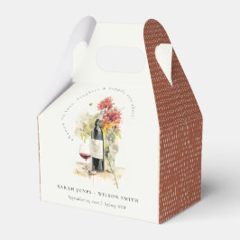 応援に愛するワインレッドイエローフローラ結婚 フェイバーボックス