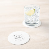 応援に愛コースターウェディングパーティードテーブルデコール ラウンドペーパーコースター (インサイチュ)