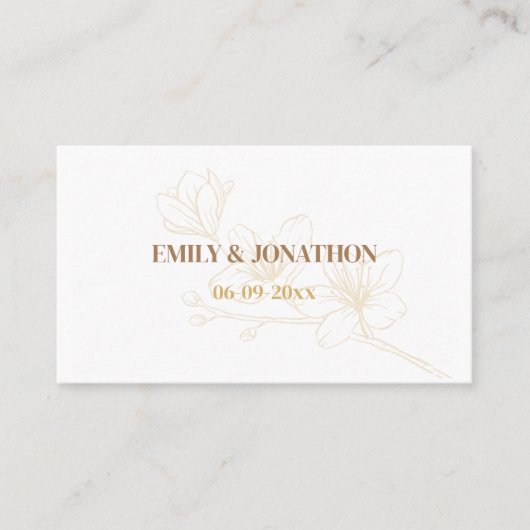 応援に愛！スクリプトお洒落 プレイスカード (正面)