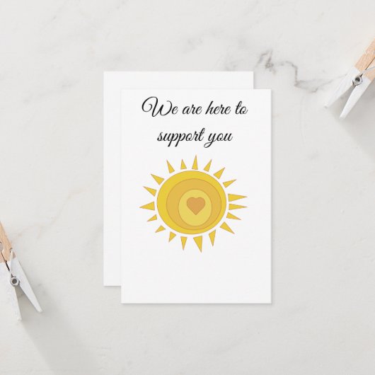 応援に来ました カード (正面/裏面インサイチュ)