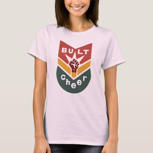 応援に特化した拳上げバッジ Tシャツ (正面)