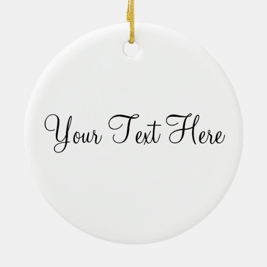 応援のあずき色および白い質のオーナメント セラミックオーナメント (裏面)