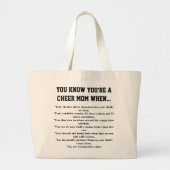 応援のお母さんのトート ラージトートバッグ (正面)