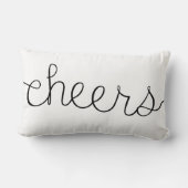 応援のかわいい引用文の装飾用クッションの家の装飾 ランバークッション (裏面)