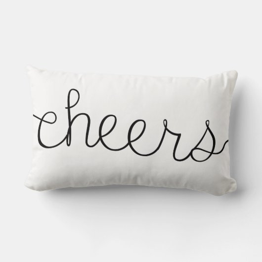 応援のかわいい引用文の装飾用クッションの家の装飾 ランバークッション (裏面)