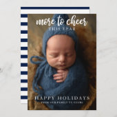 応援のカリグラフィの祝日写真 シーズンカード (正面/裏面)