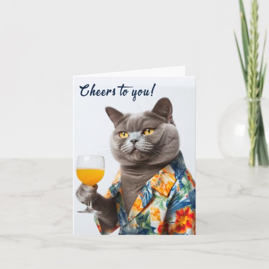 応援のカード誕生日おめでとう サンキューカード (正面)