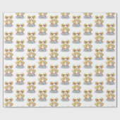 応援のクッキングタイムアヘッド ラッピングペーパー (フラット)