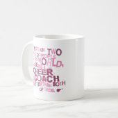 応援のコーチのギフト コーヒーマグカップ (正面左)