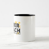 応援のコーチのコーヒー・マグ ツートーンマグカップ (中央)