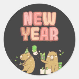 応援のスタートを切れ！ ラウンドシール