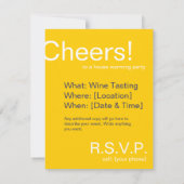 応援のパーティの招待状 招待状 (裏面)